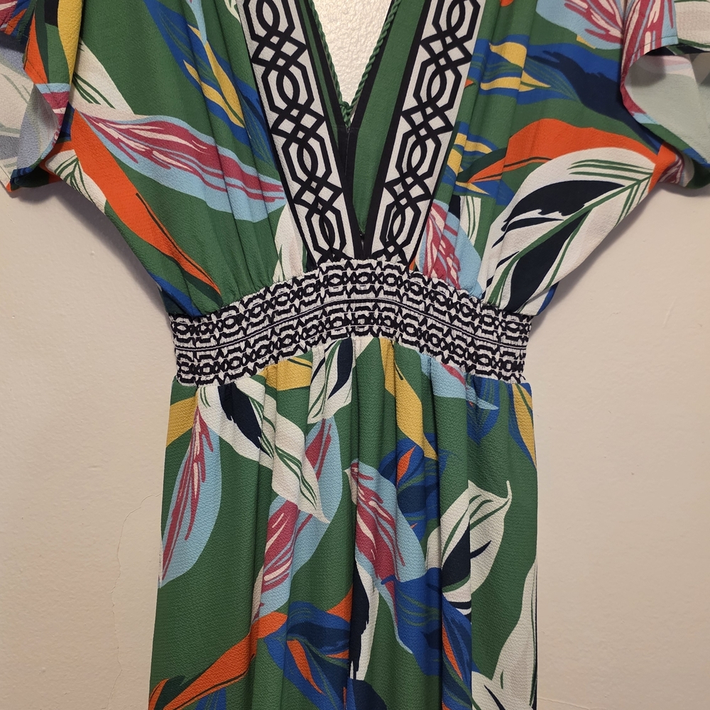 Flying Tomato Boho Chic Floral High-Low Ruffle Maxi Dress Sz Small - Picture 9 of 9